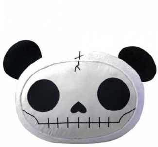 Horror-Shop Dekokissen Kuscheliges Pandie Furrybones Kissen aus Plüsch