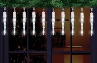 TrendLine Lichterkette Eiszapfen 50 LED Innen Außen Weihnachtsbeleuchtung