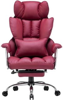 Ergonomischer Chefsessel 200 kg mit Fußstütze, Lendenwirbelstütze