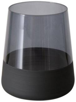 Trinkglas für Wasser oder Cocktails MOLUNA, schwarzes Glas, 380 ml