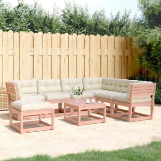 vidaXL 7-tlg. Garten-Lounge-Set mit Kissen Massivholz Douglasie 3216933