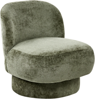 Drehsessel AYLO Chenillegewebe Grün
