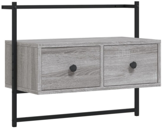 vidaXL TV-Wandschrank Grau Sonoma 60,5x30x51 cm Holzwerkstoff 833456