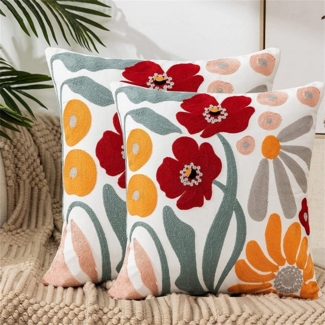 BYSURE Kissenbezüge, Abstrakte Geometrie Boho floral Sofa Kissenbezüge