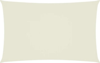 vidaXL Sonnensegel Oxford-Gewebe Rechteckig 5x8 m Creme 135221
