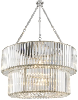 Casa Padrino Luxus Kronleuchter Silber 67 x H. 90 cm - Luxus Hotel Kollektion