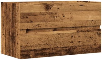 vidaXL Waschbeckenunterschrank Altholz-Optik 90x38,5x45 Holzwerkstoff 856249