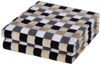 Cawö Lifestyle 2 tlg. Frottier-Set - 2 X Duschtuch (70 X 140cm) - 512 g/m2 - Kiesel