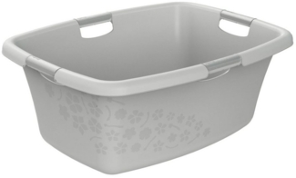 Rotho Wäschewanne Flowers 50 l Wäschekorb Wäschsammler