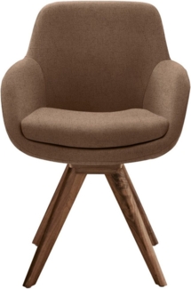 Musterring Esszimmerstuhl Tavia (Set, 2 St), Stativgestell Wildnussbaum, Drehfunktion optional, diverse Farben