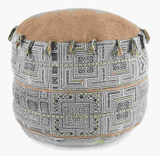 Pouf Tilak aus Baumwolle, Desert, 50x50x35 cm