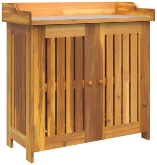 vidaXL Garten-Schrank Braun 78 x 36,5 x 78 cm Massivholz Akazie 42001364