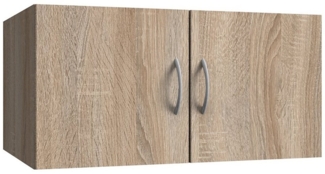 Lomadox Aufsatzschrank MIAMI-43 Eiche, 2 Türen, ca. 70/40/54 cm