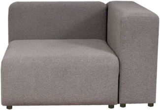 Sofa-Modul Suldal Eckelement rechts Webstoff Grau [en. casa]