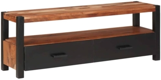 vidaXL Medienmöbel mit Regal Braun 110 x 30 x 40 cm Massivholz Akazie 4104009