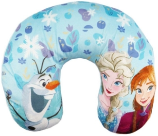 Disney Frozen Reisekissen Die Eiskönigin Elsa Anna Olaf Kinder Nackenkissen, Velour Mikrofaser