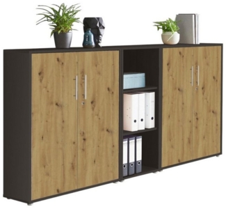 moebel-dich-auf Büromöbel-Set OFFICE EDITION, (Set 8, Büroschrank abschließbar mit Metallgriffen), Made in Germany