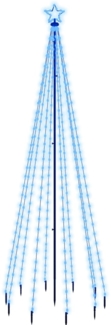 vidaXL LED-Weihnachtsbaum mit Erdnägeln Blau 310 LEDs 300 cm 343557