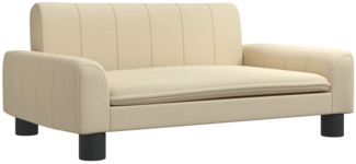 vidaXL Kindersofa Creme 70x45x30 cm Stoff 3196268