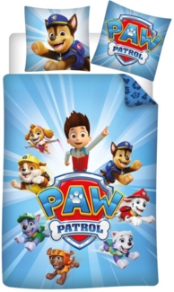Paw Patrol Bettwäsche 140x200 cm + Kissenbezug 65x65 cm Baumwolle