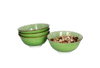Ritzenhoff & Breker Müslischale 4er Set Müslischale 15,5cm Lime Sao - Ritzenhoff 744859, Porzellan