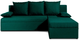 MOEBLO Ecksofa ARON, Couch L-Form Polstergarnitur mit Beidseitig Montierbarer Ottomane – Flexibles Polstersofa für Ihr Zuhause, (BxHxT): 206 x 90 x 146 cm