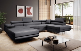 Luxusbetten24 Schlafsofa Designer Sofa Matera, mit Schlaf- und Klappfunktion