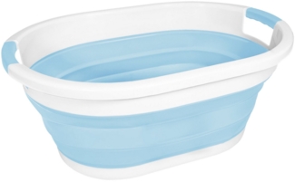 LindenBerg Wäschekorb faltbarer Wäschekorb- 36 l groß - 7 kg Traglast (1 St), zwei stabile Tragegriffe - platzsparend - aus Kunststoff