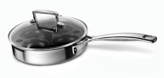 Le Creuset 3-ply Sautépfanne mit Porchiereinsatz u. Glasdeckel 20 cm