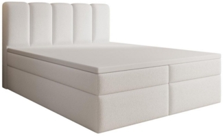 Compleo Boxspringbett COZYS mit 2 Bettkasten, Bonell-matratze und Topper als Option (TOPSELLER, MADE IN EU), Doppelbett boucle, Elegant Schlafzimmer