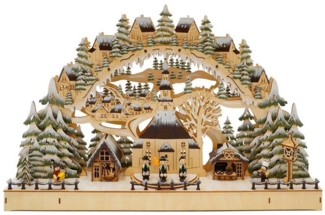 HTI-Living Schwibbogen Lichterbogen LED Seiffen Dorfmomente (1-tlg), Schwibbogen Weihnachtsdeko