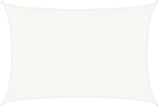 vidaXL Sonnensegel 160 g/m² Weiß 3,5x5 m HDPE 311242