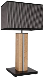 SPOT Light LED Tischleuchte MAZZO, Eichenfurnier, Metall, Höhe 56,5 cm, Dimmfunktion, Leuchtmittel wechselbar, Warmweiß, 2-flammig