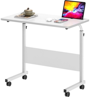 NUODWELL Computertisch Höhenverstellbar Laptoptisch Computertisch mit Rollen, 80 * 40cm