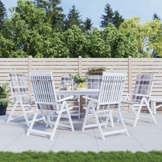 vidaXL Gartenstuhlauflagen für Hochlehner 6 Stk. 120x50x3cm Stoff 314130