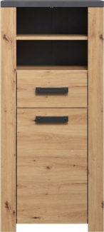 Standschrank Franka / Follow , Holzwerkstoff , Holzfarben , 53 x 118 x 35 cm