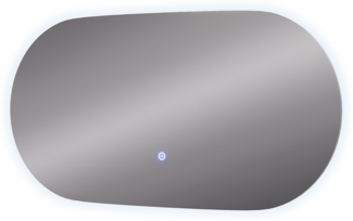 Badezimmerspiegel Miral Glas 80 x 2.8 cm mit Backlight Beleuchtung Vicco