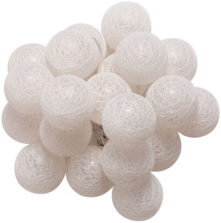 IDIMEX Lichterkette AMICI, Lichterkette mit 20 Kugeln LED Licht warmes weiß Lichtergirlande Indoo