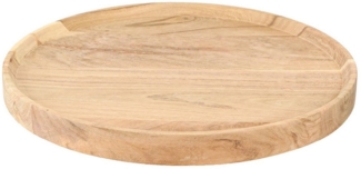 Viana Dekokorb Rundes Akazienholz Tablett Ø30cm – Natur Servier- & Dekotablett
