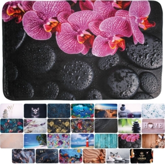 Sanilo Badematte mit Motiv, viele schöne Badteppiche zur Auswahl, rutschhemmend beschichtet, waschbar, schnelltrocknend, Polyester, rechteckig, sehr weich, hochwertig & modern, 50x80 cm oder 70x110 cm