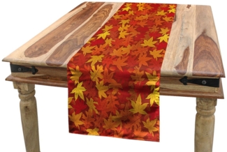 Abakuhaus Tischläufer Esszimmer Küche Rechteckiger Dekorativer Tischläufer, Orange Nature Designs