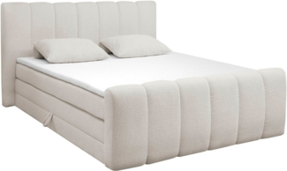 ED EXCITING DESIGN Boxspringbett Chuck in der Breite 180cm, inkl. Bettkasten, inkl. Tonnentaschen-Federkernmatratze & Kaltschaum-Topper