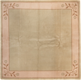Morgenland Nepal Teppich - Royal quadratisch - 250x250 cm - olivgrün