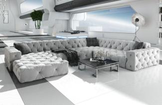 Sofa Dreams Wohnlandschaft Stoff Samt Design Sofa Polstersofa Menorca U Form Stoffsofa Modern