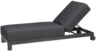 Beziers Loungeliege schwarz Sunbrella
