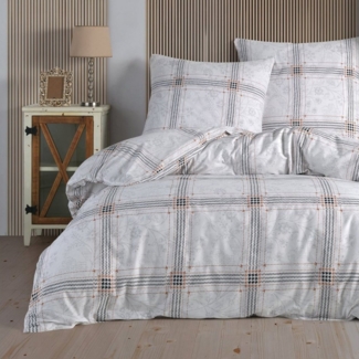 Buymax Bettwäsche, Renforcé, 3 teilig, Bettgarnitur Bettbezug Sets %100 Baumwolle Renforce mit Reißverschluss 135x200 155x220 200x200 200x220, Größe: 200 x 220