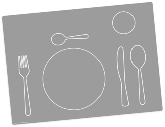 Tischsetmacher Platzset Tischset, Platzset abwaschbar - für Kinder - Montessori, (aus erstklassigem Vinyl (Kunststoff - BPA-frei), 1-St, 44 x 32 cm - rutschfeste Tischdekoration), Made in Germany