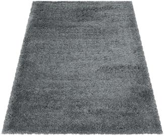 Soft-Shaggy Teppich FLUFFY LIGHTGREY 200 X 290cm Rechteck