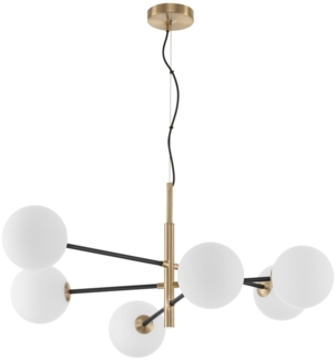 Nova Luce 9143306 VITRA Pendelleuchte 6-flammig Gold Weiss Schwarz G9