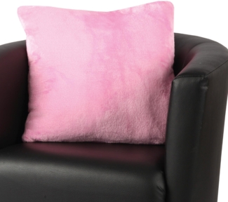 Kissenhülle Kuschel "Celina", in der Größe "45x45 cm" - Rosa - Kissenbezug mit Reißverschluss